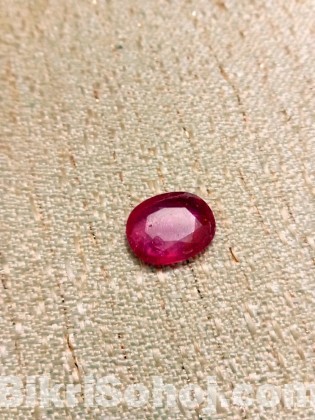 Natural ruby gemstone